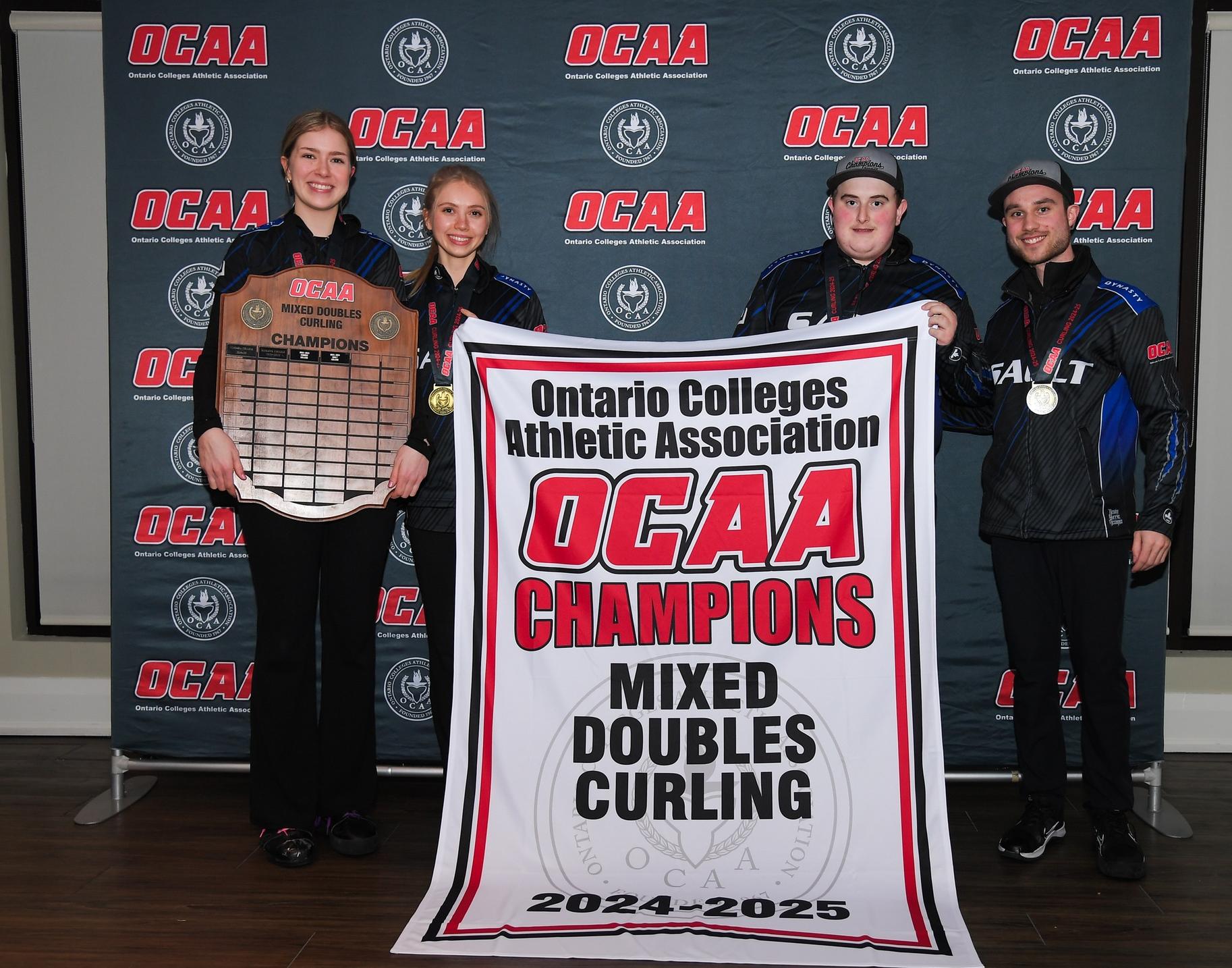 Cougars Bring Home the Hardware at OCAA Curling Championships